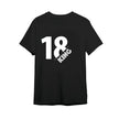 18 King Pima Round Neck T-shirt - Black