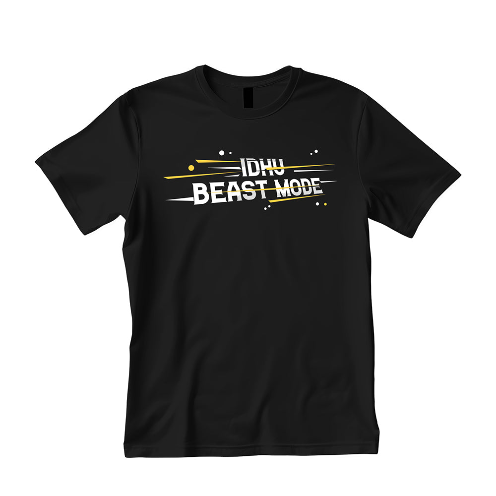 Idhu Beast Mode Pima Round Neck T-Shirt -BLACK
