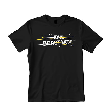 Idhu Beast Mode Pima Round Neck T-Shirt -BLACK
