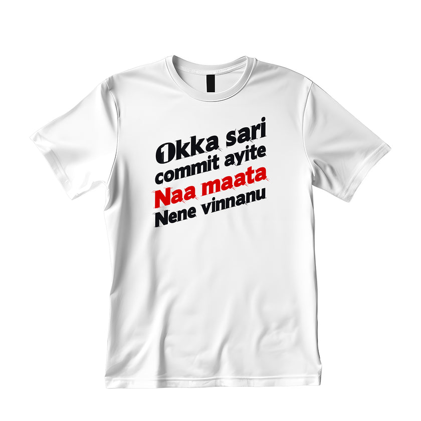 Oka Saari Commit Aite Pima Round Neck T-Shirt