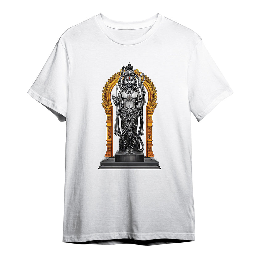 Sri Rama  Eco  Round Neck T-shirt - White