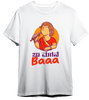 Magane Ba Round Neck Pima T-shirt Baaa - White