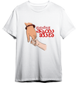 Maribeda Tayi Runa Round Neck Pima T-shirt Kannada - White